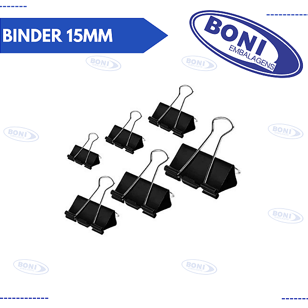 CLIPS PARA PAPEL BINDER 15MM