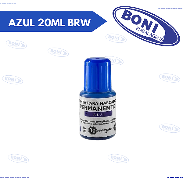 REABASTECEDOR PERMANENTE AZUL 20ML BRW