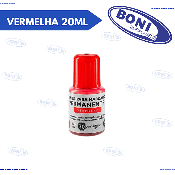 REABASTECEDOR PERMANENTE VERMELHO 20ML BRW
