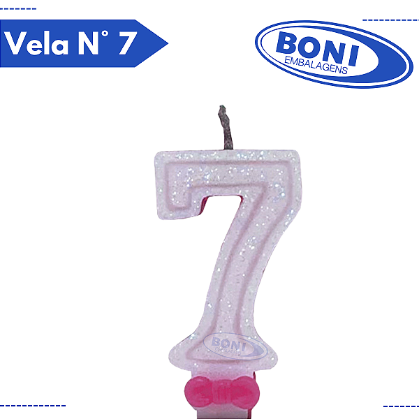 VELA SUPER N DUPLA ROSA N 7