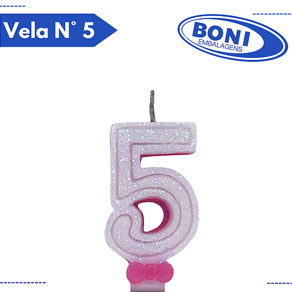 VELA SUPER N DUPLA ROSA N 5