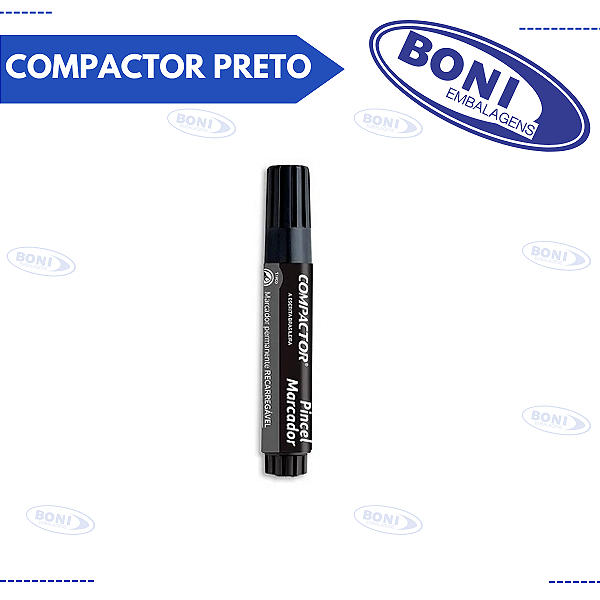 MARCADOR PERMANENTE COMPACTOR PRETO