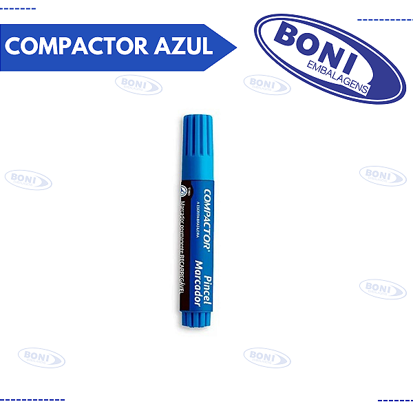 MARCADOR PERMANENTE COMPACTOR AZUL