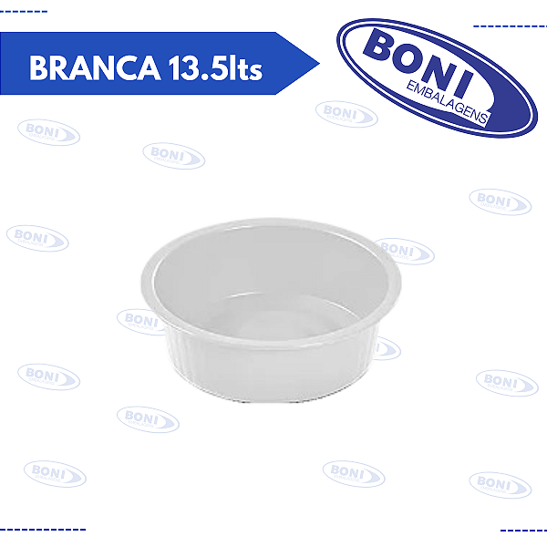 BACIA BRANCA 13.5lts REF: 354 - PLASVALE