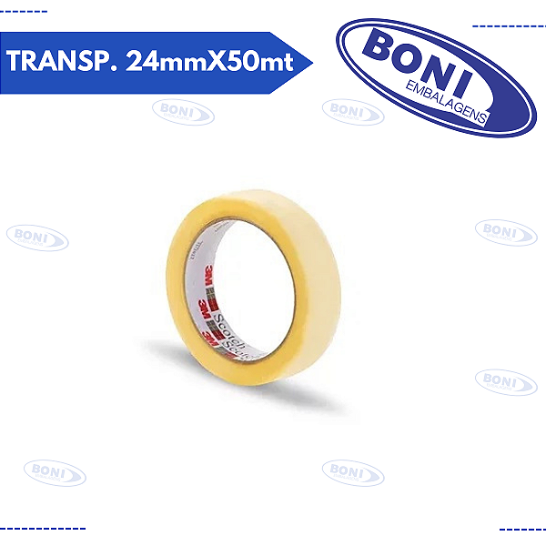 FITA ADESIVA TRANSP. 24mmX50mt 3M