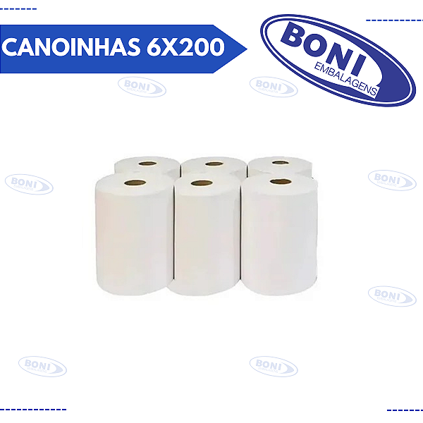 PAPEL TOALHA BOBINA CIA CANOINHAS 6X200