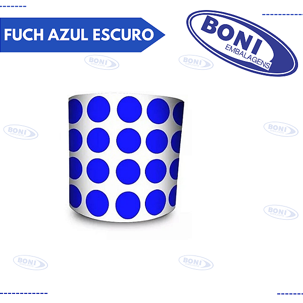 ETIQUETA FUCH AZUL ESCURO c/1000