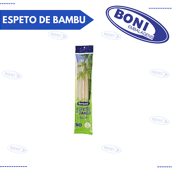 ESPETO DE BAMBU BOMPACK 25CM C/50