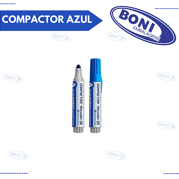 MARCADOR QUADRO BRANCO COMPACTOR AZUL