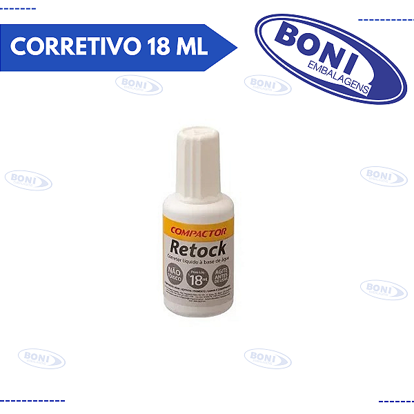 LÍQUIDO CORRETIVO 18 ML RETOCK COMPACTOR