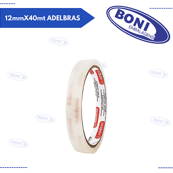 FITA ADESIVA TRANSP. 12mmX50mt BOMPACK