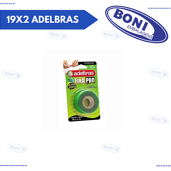 FITA MASSA ACRÍLICA FIXA PRO 19X2 ADELBRAS