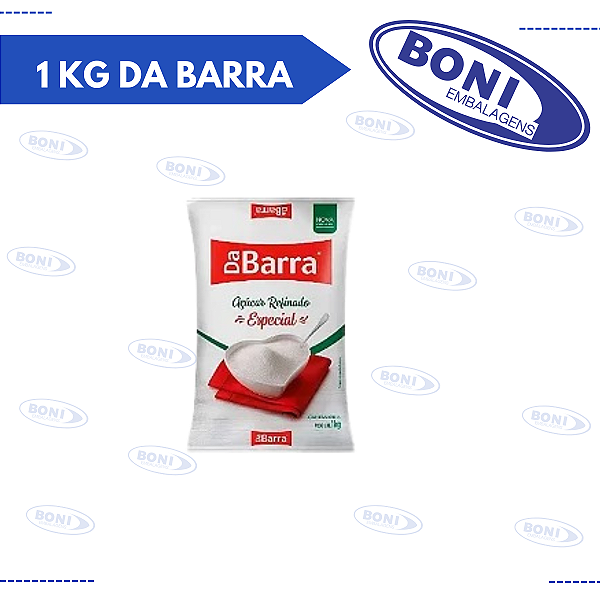 AÇUCAR REFINADO 1 KG DA BARRA