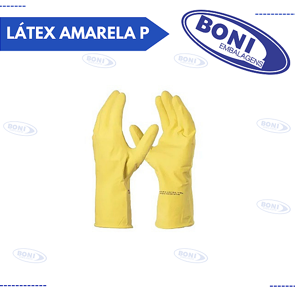 LUVA DE LIMPEZA LÁTEX AMARELA P