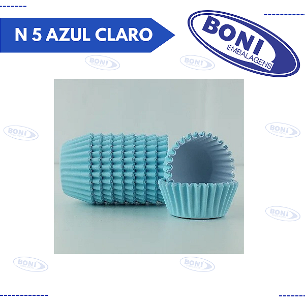 FORMA BRIGADEIRO N 5 AZUL CLARO C/ 100