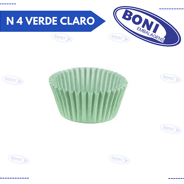 FORMA BRIGADEIRO N 4 VERDE CLARO C/100