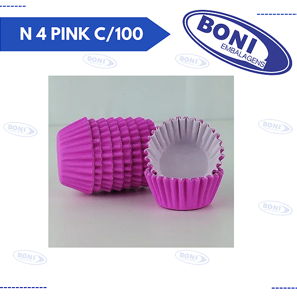 FORMA BRIGADEIRO N 4 PINK C/100