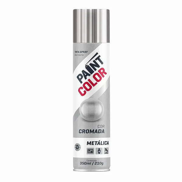TINTA PAINTCOLOR METALICA PRATA 350ML