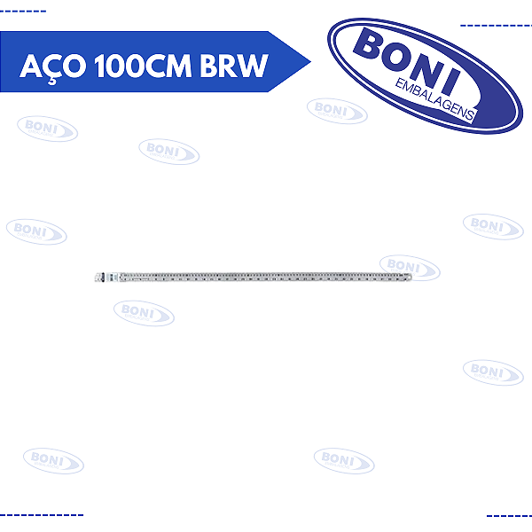 RÉGUA DE AÇO 100CM BRW