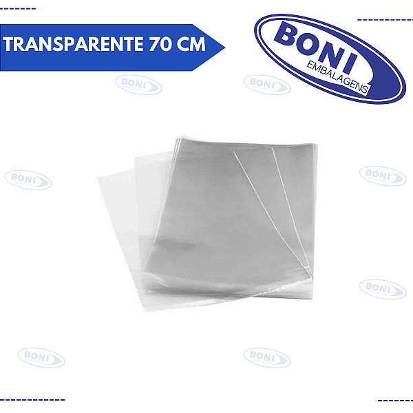 CELOFANE TRANSPARENTE 70 CM c/ 2 KG