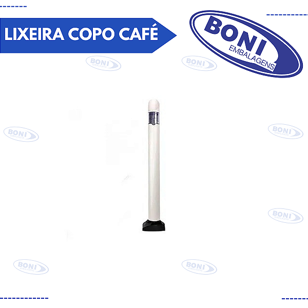LIXEIRA COPO CAFÉ BRANCO BELLPLUS