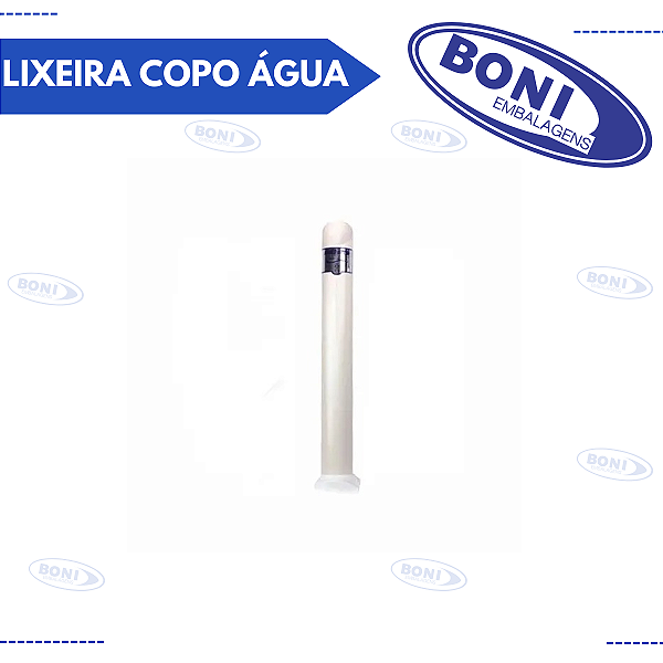 LIXEIRA COPO ÁGUA SIMPLES BRANCO