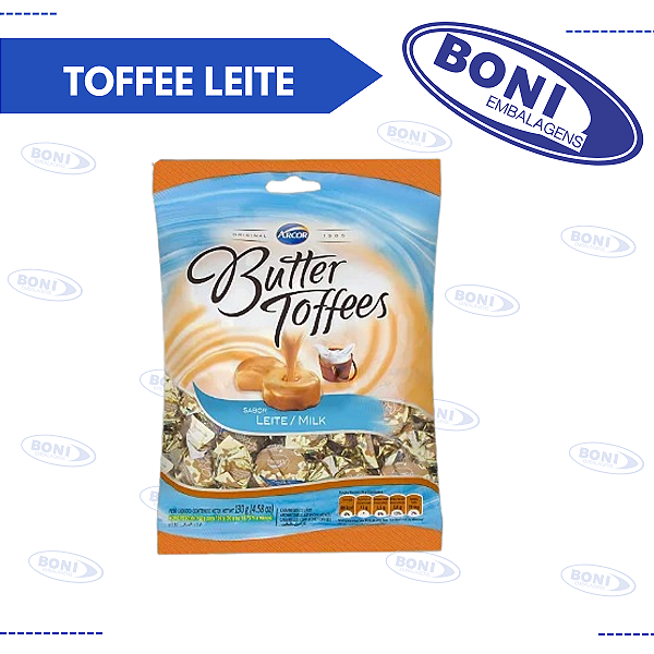 BALA ARCOR BUTTER TOFFEE LEITE
