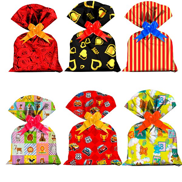 SACO METALIZADO INFANTIL MENINA 35X54 PCT C/50