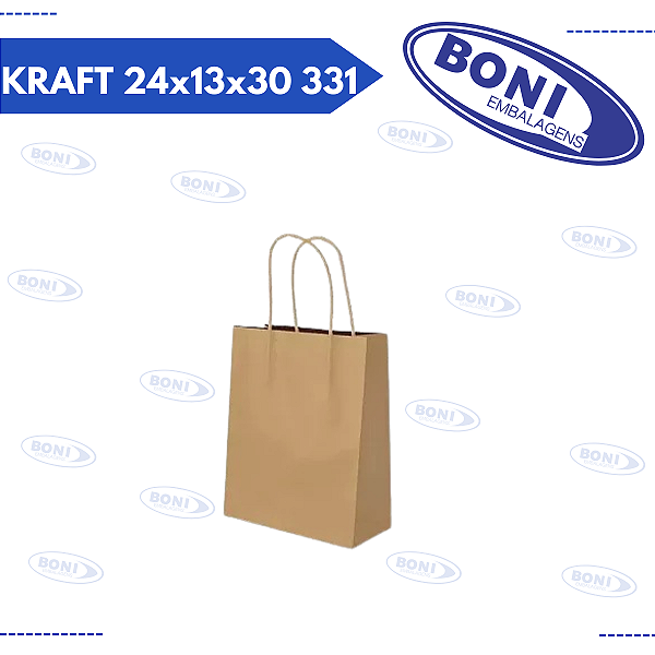 SACOLA KRAFT 24x13x30 331 PCT C/10