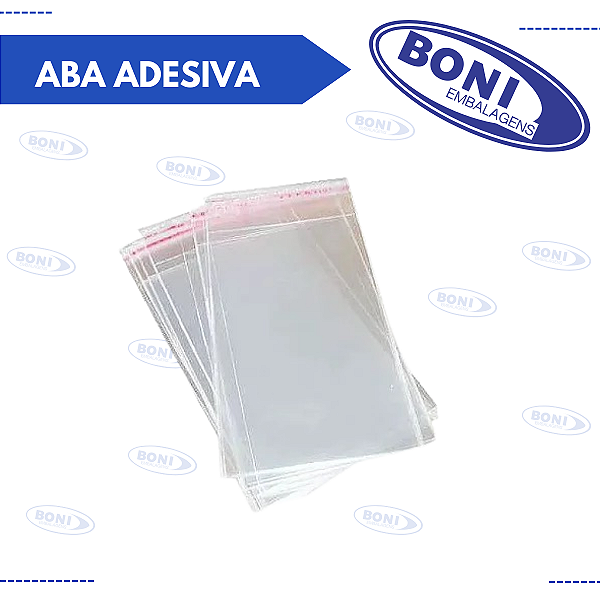 SACO ABA ADESIVA 8X10+3 PCT C/ 50