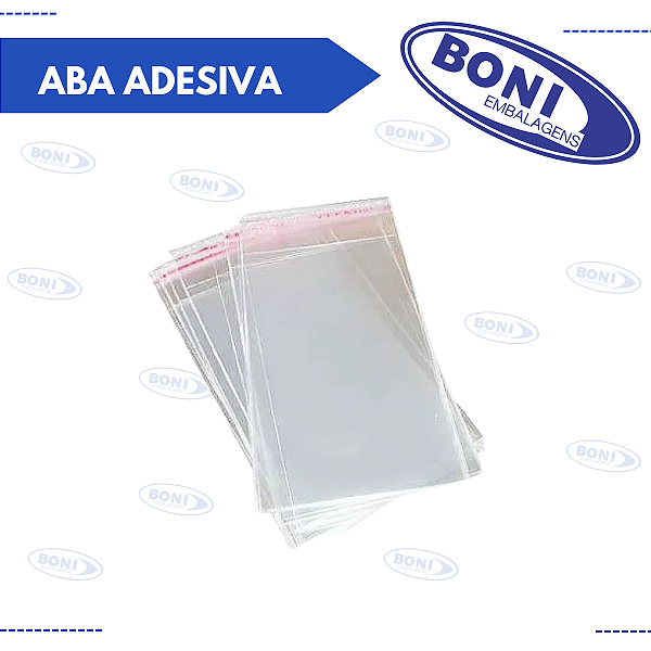 SACO ABA ADESIVA 10X15+3 PCT C/ 50