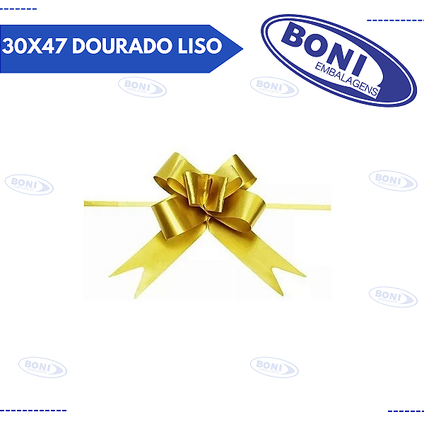 LAÇO MÁGICO 30X47 DOURADO LISO C/10