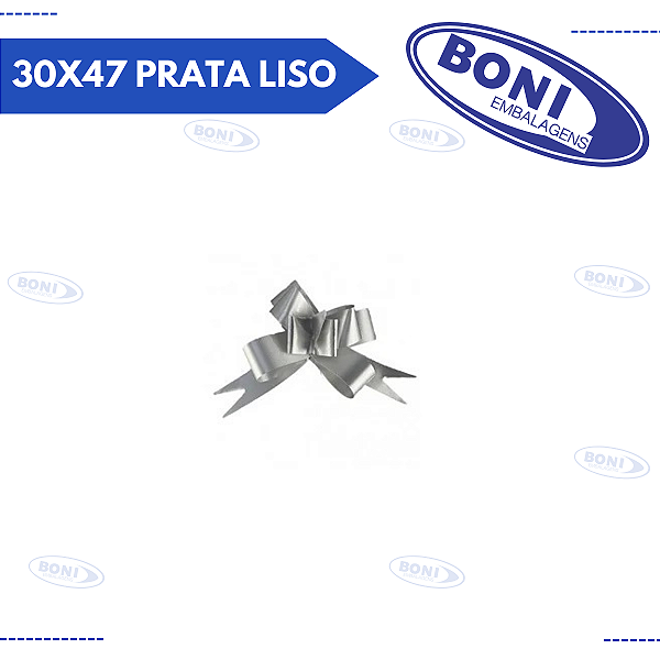 LAÇO MÁGICO 30X47 PRATA LISO C/10