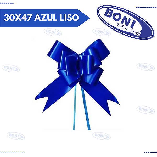 LAÇO MÁGICO 30X47 AZUL LISO C/10