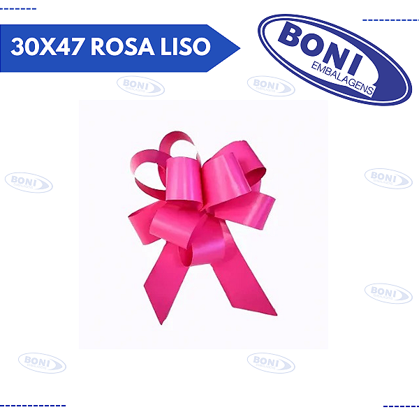 LAÇO MÁGICO 30X47 ROSA LISO C/10