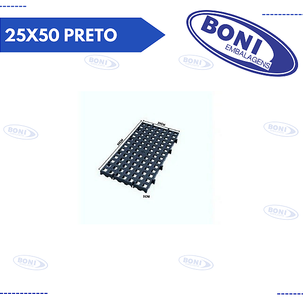 ESTRADO 25X50 PRETO