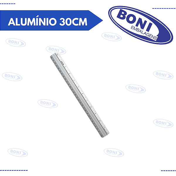 RÉGUA DE ALUMÍNIO 30CM