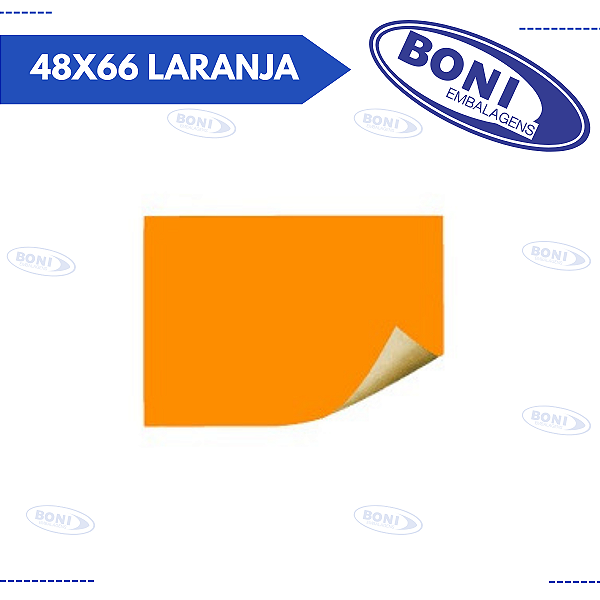 PAPEL CARTÃO 48X66 LARANJA