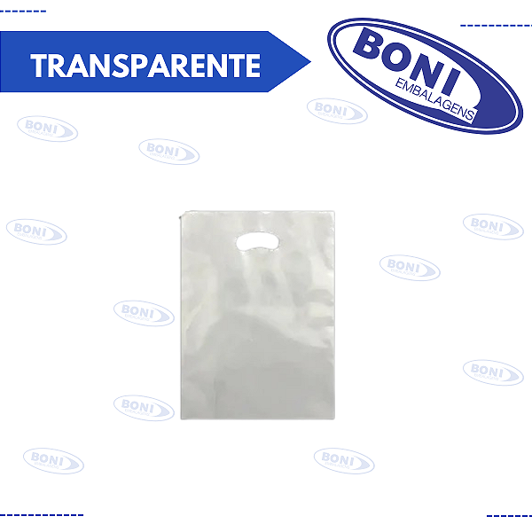 SACOLA BOCA PALHAÇO 30X40 TRANSPARENTE