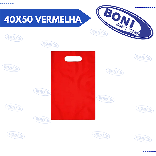 SACOLA BOCA PALHAÇO 40X50 VERMELHA
