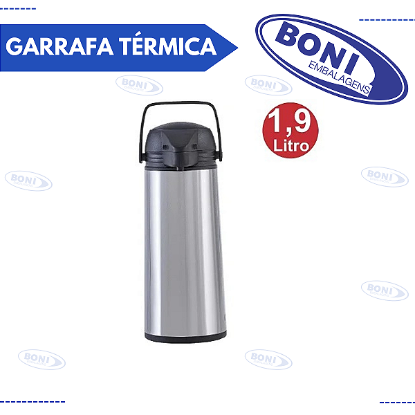 GARRAFA TÉRMICA INOX PREMIUM 1,9 LTS