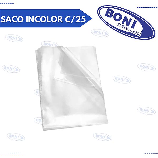 SACO CESTA INCOLOR 45x59 PCT C/ 25