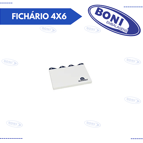 ÍNDICE PARA FICHÁRIO 4X6