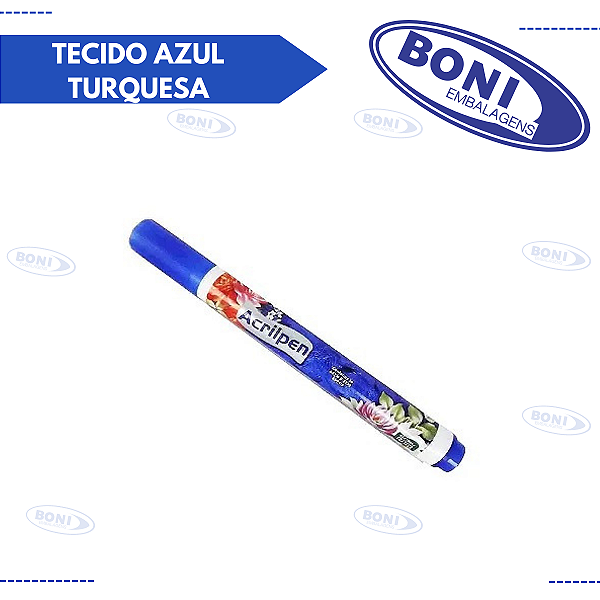 CANETA PARA TECIDO AZUL TURQUESA ACRILPEN