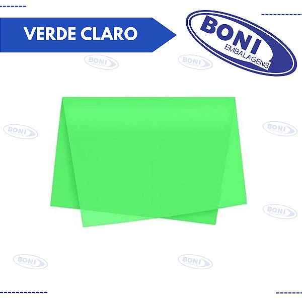 PAPEL SEDA VERDE CLARO 48X60CM 20G