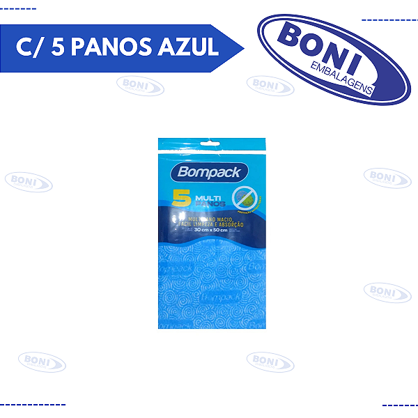 PANO PERFLEX BOMPACK 0,30 C/ 5 PANOS AZUL