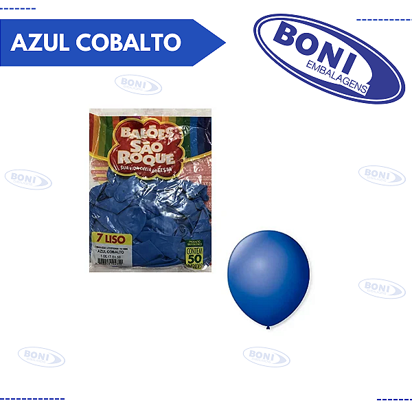 BALÃO SÃO ROQUE 07 AZUL COBALTO ESCURO C/50