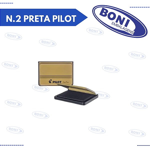 ALMOFADA CARIMBO N.2 PRETA PILOT