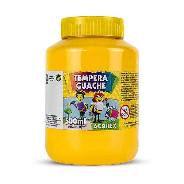 TINTA GUACHE 500ML AMARELO OURO