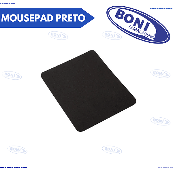BASE PARA MOUSE MOUSEPAD SIMPLES PRETO